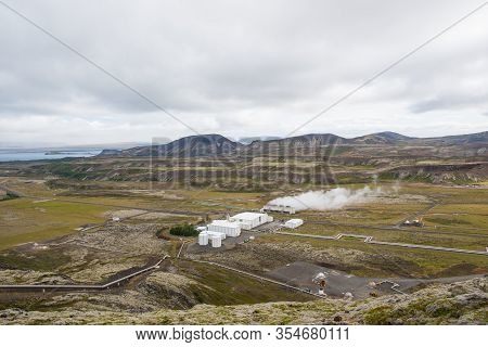 Nesjavellir Geothermal Power Station In South Iceland