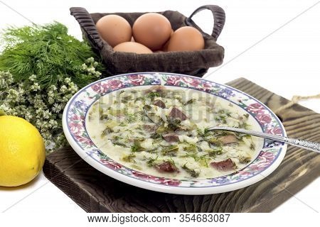 The Easter Composition. National Greek Soup 