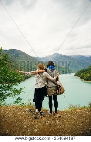The Enguri Dam - A Hydroelectric Dam On The Enguri River In Georgia.