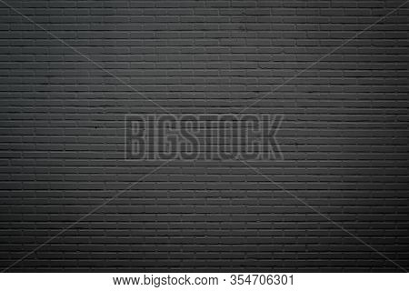 Wall Dark Brick Wall Texture Background. Brickwork Or Stonework Flooring Interior Rock Old Pattern C