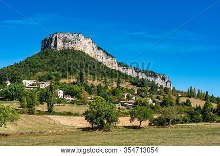 Plain De Baix With Vellan Rock, Plateau Du Vellan In Vercors, French Alps, France