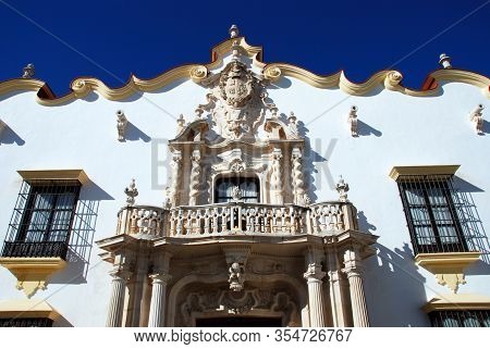 Front View Of The Marques Gomera Palace (palacio Del Marques De La Gomera), Osuna, Seville Province,