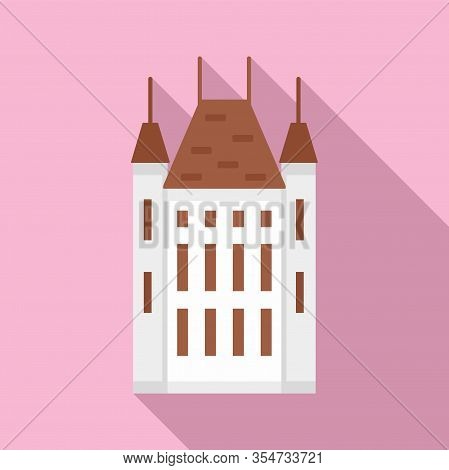 Swiss Castle Icon. Flat Illustration Of Swiss Castle Vector Icon For Web Design