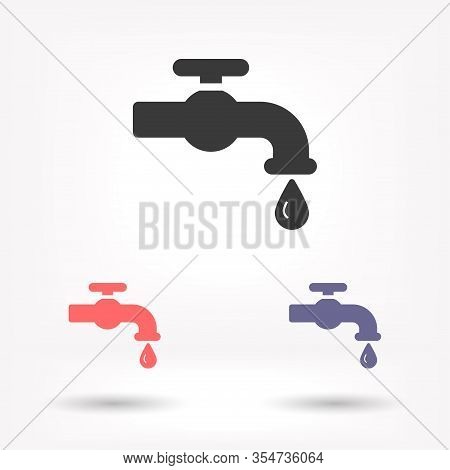 Kitchen Faucet Iconvector Icon , Lorem Ipsum Flat Design
