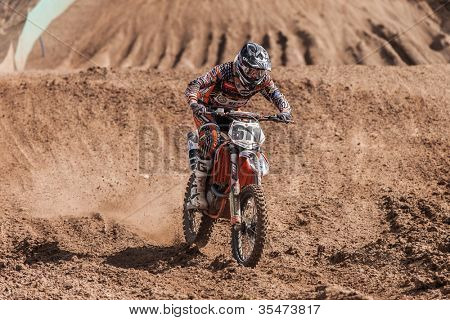 Semigorje, Russland 22. Juli: Unbekannte Fahrer beim grand Prix von Russland der Fim Motocross Weltmeister