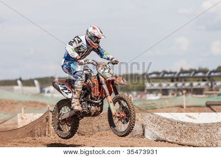 Semigorje, Russland 22. Juli: Unbekannte Fahrer beim grand Prix von Russland der Fim Motocross Weltmeister