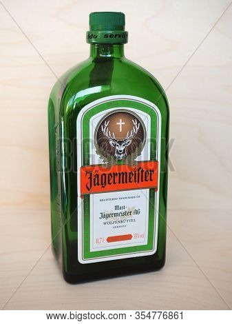 Wolfenbuettel - Mar 2020: Jaegermeister Bottle