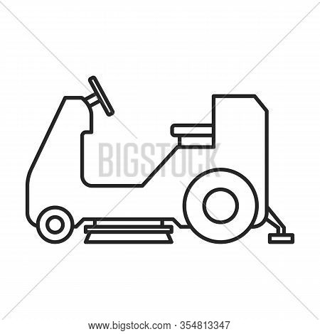 Vacuum Cleaner Vector Icon.outline Vector Icon Isolated On White Background Vacuum Cleaner .