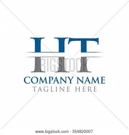 Ht Letter Type Logo Design Vector Template. Abstract Letter Ht Logo Design