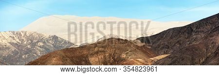 Cerro Blanco Sand Dune Panoramic View, The Highest Dunes On The World, Located Near Nasca Or Nazca T