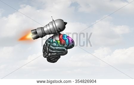Increase Brain Function And Fast Mind Cognitive Ability Or Education And Learning Or Business Traini