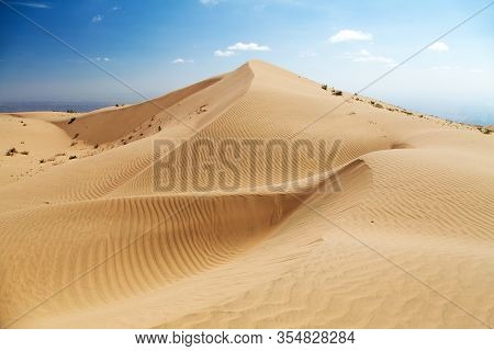 Cerro Blanco Sand Dune, The Highest Dunes On The World Located Near Nasca Or Nazca Town In Peru