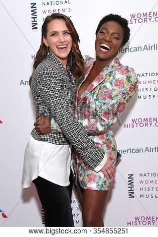 LOS ANGELES - MAR 08:  Shantel VanStanten and Krys Marshall arrives for the 8th Annual Women Making History Awards on March 08, 2020 in Los Angeles, CA                