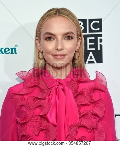 LOS ANGELES - JAN 04:  Jodie Comer arrives for the The BAFTA Los Angeles Tea Party 2020 on January 04, 2020 in Los Angeles, CA                