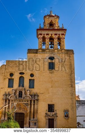Church Of San Agustin, Iglesia De San Agustin In Cordoba, Andalusia, Spain. San Agustin Dates Back T