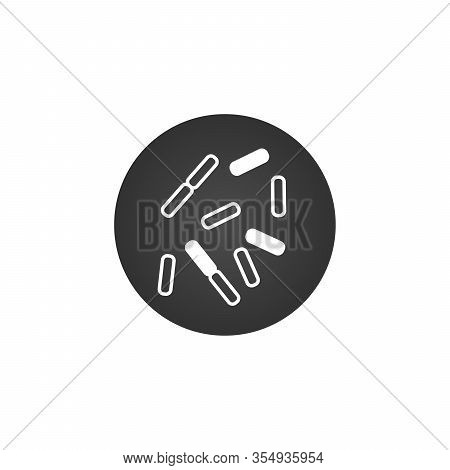 Bacteria, Virus, Germs Icon. Chinese Coronavirus. Science Microbe Icon. Stock Vector Illustration Is