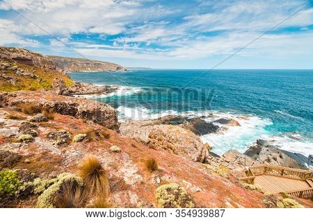 Kangaroo Island Coastline Viewed From Cape Du Couedic, South Australia
