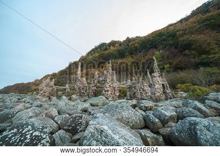 Sculpture Built By Famous Swedish Scandalous Sculptors, Artist, Ladonia. Located In Nimis In The Sou