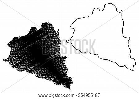 Prilep Municipality (republic Of North Macedonia, Pelagonia Statistical Region) Map Vector Illustrat