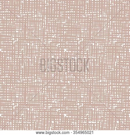 Vector Canvas Surface Texture Seamless Pattern Background. Organic Brush Stroke Effect Cloth Backdro