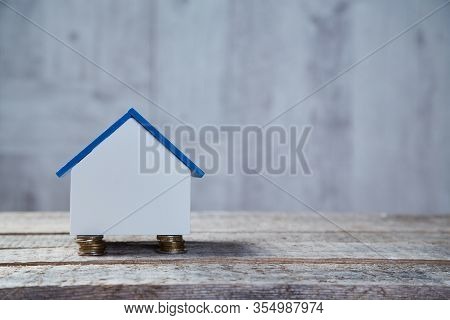 Real Estate Market. Buy, Rent Real Estate. Mortgage Acquisition Of House. Investing Money Concept. S
