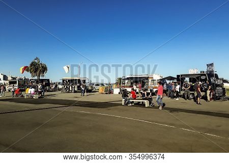 Crowd At Outdoor Event, Montevideo, Uruguay