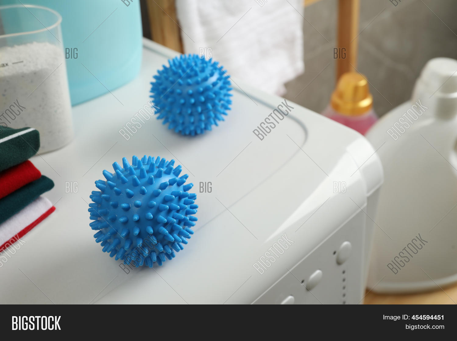 Blue Dryer Balls Near Image & Photo (Free Trial) Bigstock