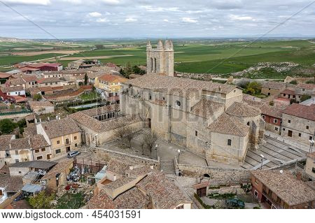 Church Of St. John In Castrojeriz Burgos, Spain Dates From The Thirteenth Century, With Defensive To