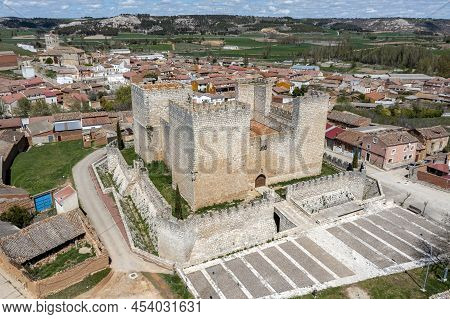 Castle Of Encinas De Esgueva, Is A Municipality In The Province Of Valladolid, In The Autonomous Com