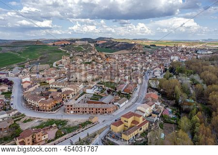 Aerial View Of San Esteban De Gormaz , Soria, Spain, Europe