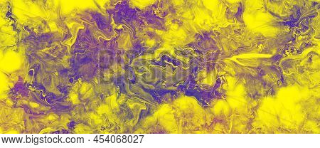 Lurid Eye Catching 4k Screen Saver Abstract Background Denoting Movement And Excitement. Purple, Yel