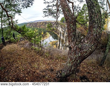 Autumn View From The Rocky River Bank