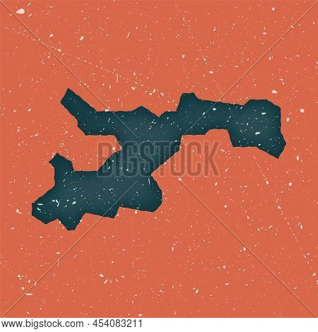 Norman Island Vintage Map. Grunge Map With Distressed Texture. Norman Island Poster. Vector Illustra