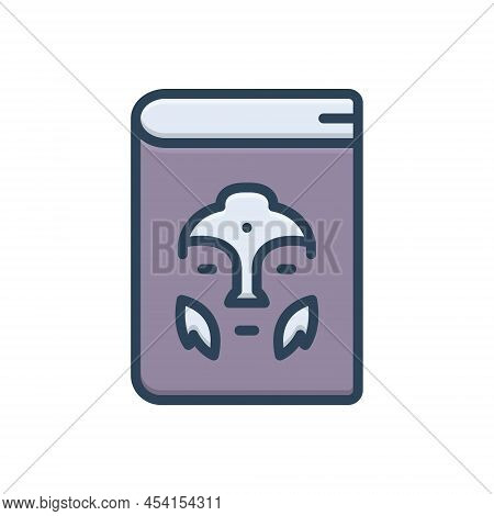 Color Illustration Icon For Anthropology Folklore Sociology Ethnology Social-science Book Ancient