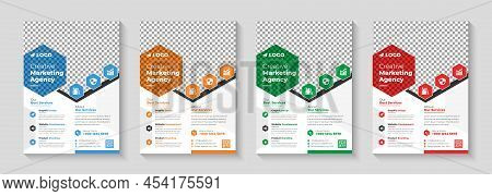 Corporate Business Flyer Template Vector Design, Flyer Template Geometric Shape Used For Business Po