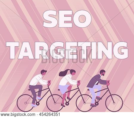 Sign Displaying Seo Targeting. Business Idea Specific Keywords For Location Landing Page Top Domain 