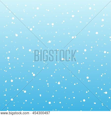 Blue Background White Circles For Paper Design. Soft Pattern. Vector Illustration. Stock Image.