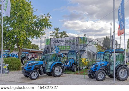 Novi Sad, Serbia - September 18, 2021: Landini Tractors At Delta Agrar Booth Agriculture Expo Trade 