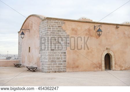 Builfing In Kasbah Of The Udayas In Rabat City, Morocco