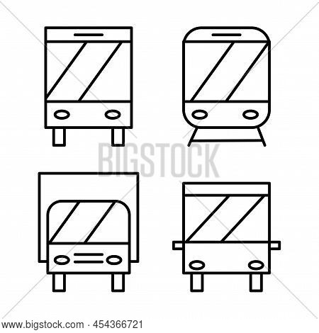 Truck Icons. Express Delivery Icon. Delivery Courier Service. Vector Illustration. Stock Image.