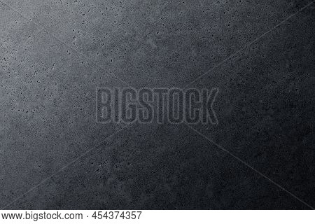 Dark Black Grey Stone Background Halftone Overlay. Concrete Wall Texture