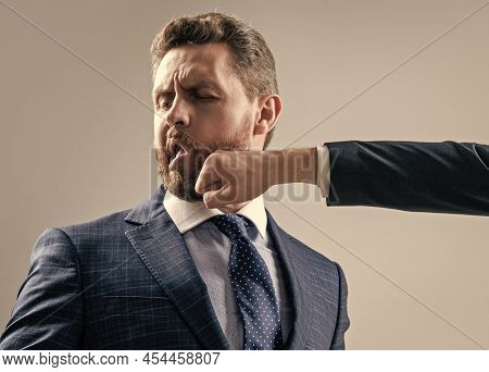 Hes A Punching Bag. Employee Got Punch In Chin. Man Punched In Face. Fighting And Punching