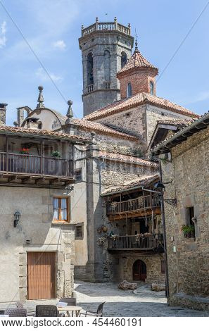 View Of The Medieval Town Of Rupit And Pruit. Catalonia. Spain