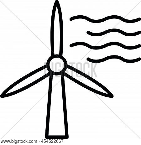 Eco Friendly Alternative Energy Source And Waste Recycling Icon, Concept Green Eco Earth Black Simpl