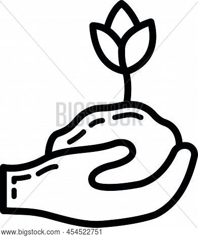Eco Friendly Alternative Energy Source And Waste Recycling Icon, Concept Green Eco Earth Black Simpl