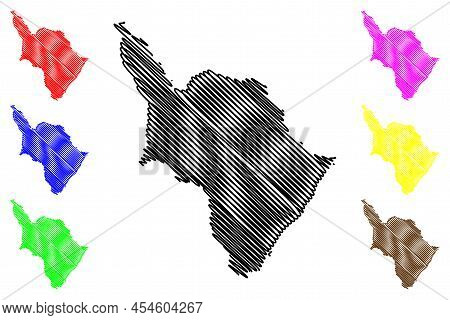 Mazagao Municipality (amapa State, Municipalities Of Brazil, Federative Republic Of Brazil) Map Vect