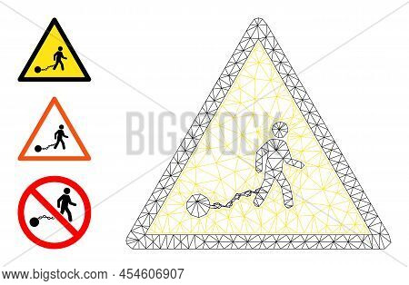 Web Carcass Slave Danger Vector Icon, And Source Icons. Flat 2d Carcass Created From Slave Danger Pi