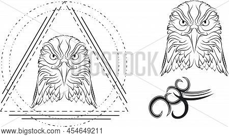 Eagle Head Tattoo Pack Illustration In Vector Format