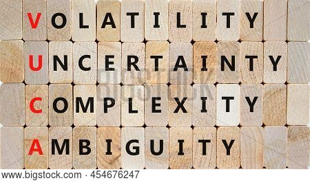 Vuca Volatility Uncertainty Complexity Ambiguity Symbol. Concept Words Vuca Volatility Uncertainty C