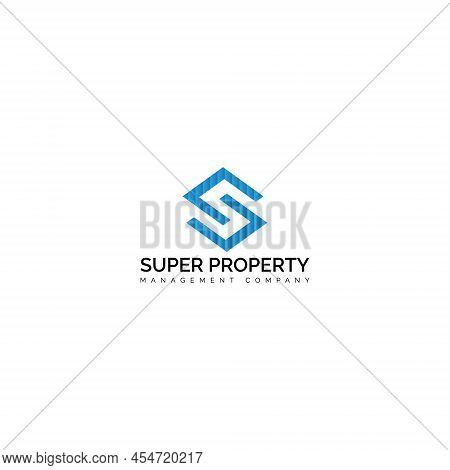 Abstract Initial Letter S And N Logo In Blue Strip Color Isolated In White Background Applied For Pr